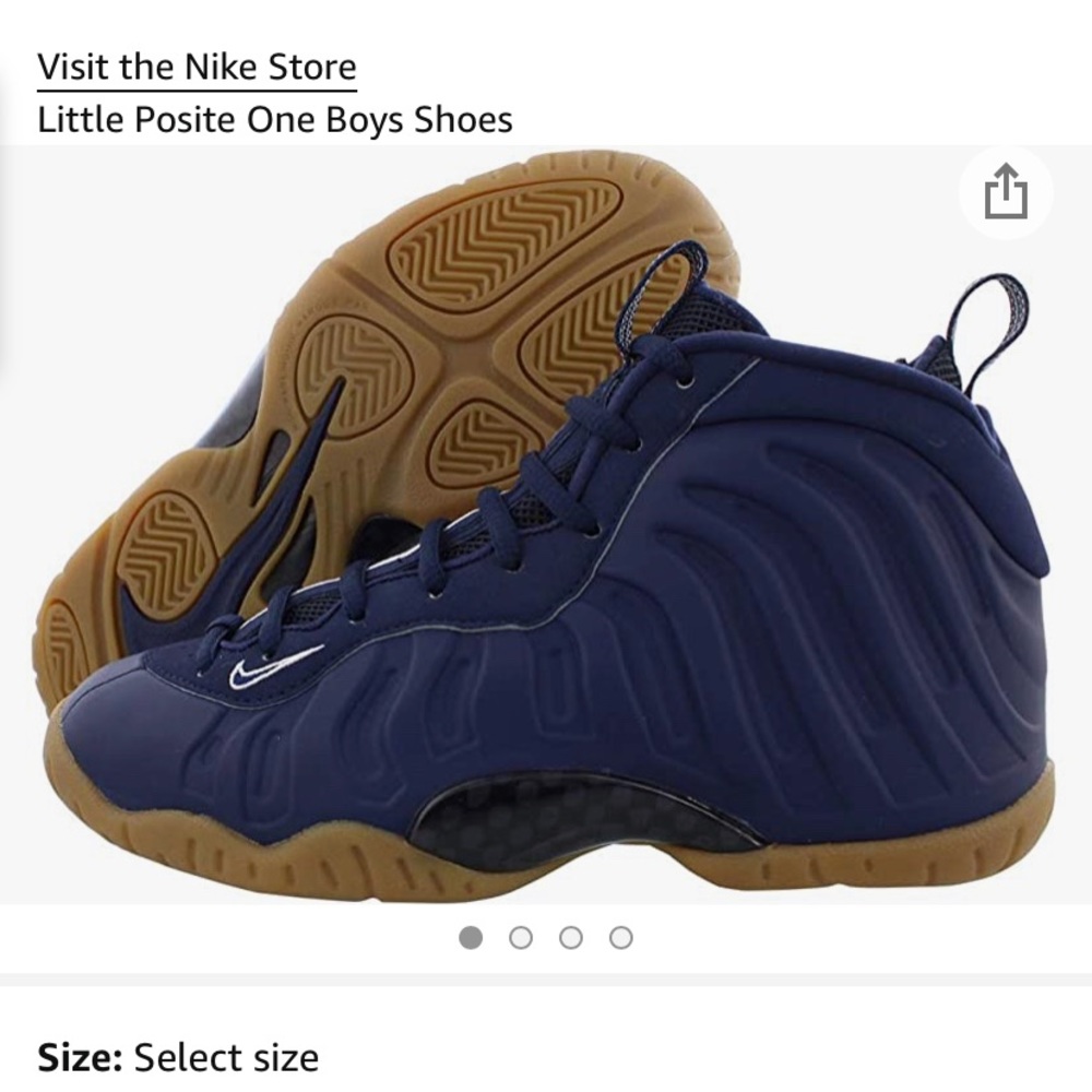Nike Little Posite One GS boys size 4